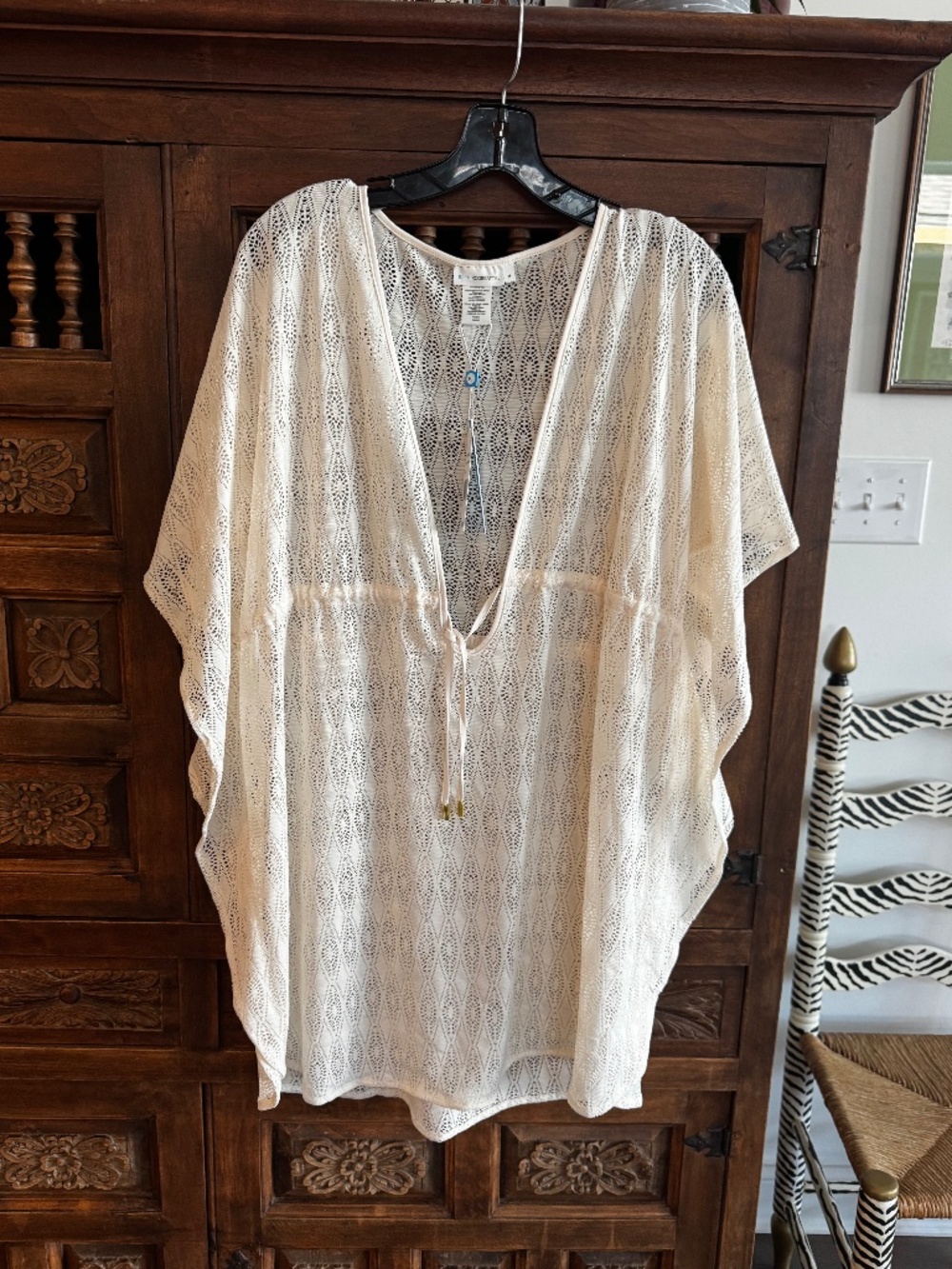 Bleu Rod Beattie Sunkissed Crochet Caftan Beach Cover Up - Picture 5 of 7
